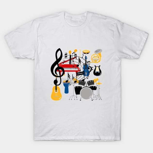 Music T-Shirt by ART&LINES